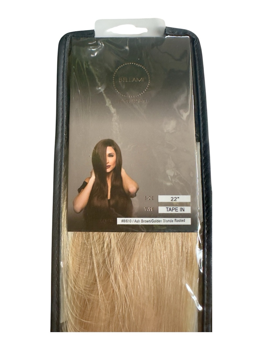 BELLAMI PROFESSIONAL 22” #8/610 ASH /Brown BLONDE HAIR EXTENSIONS FACTORY SEALED